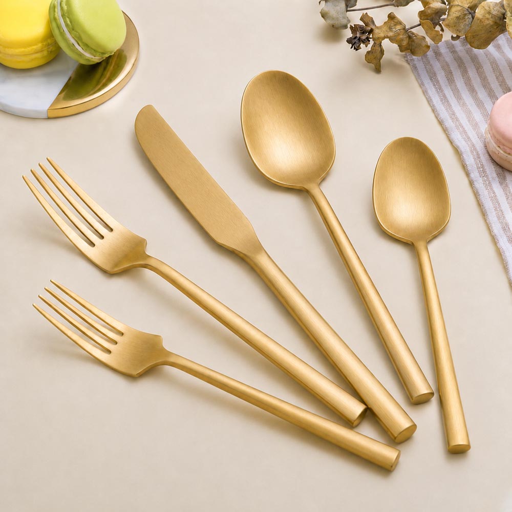 York Dinner Fork, Gold Satin